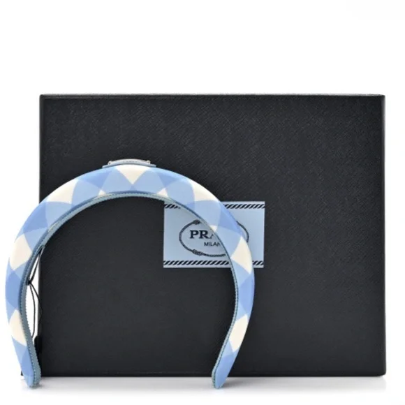 Prada | Accessories | Prada Headband In Light Blue | Poshmark display picture 2
